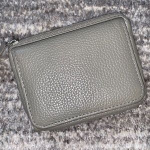 Grey Leather Wallet